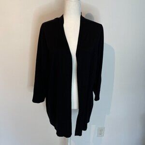 Lane Bryant Black 3/4 Sleeve Cardigan Sweater size 18/20